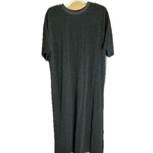 NWOT! Dress in LALA ORIGINAL: Casual Luxe Dress in Black Disco Sparkle RARE
